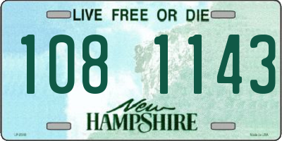 NH license plate 1081143