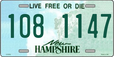 NH license plate 1081147