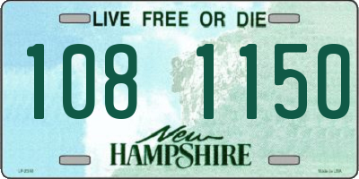 NH license plate 1081150