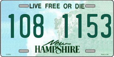 NH license plate 1081153