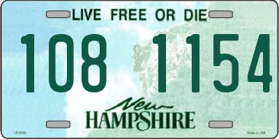 NH license plate 1081154