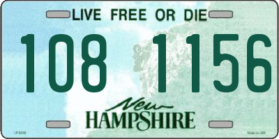 NH license plate 1081156