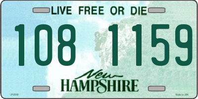 NH license plate 1081159