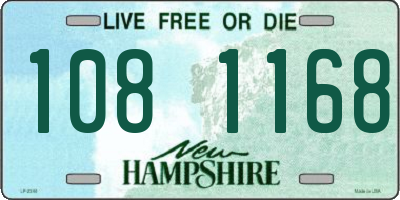 NH license plate 1081168