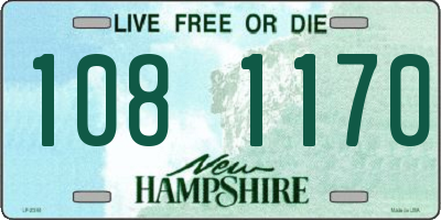 NH license plate 1081170