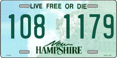 NH license plate 1081179