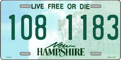 NH license plate 1081183