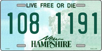 NH license plate 1081191