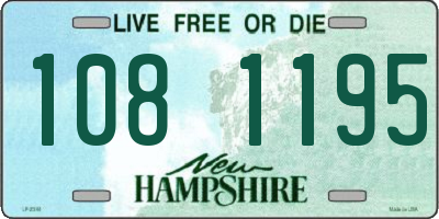 NH license plate 1081195