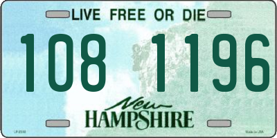 NH license plate 1081196