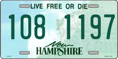 NH license plate 1081197