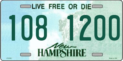 NH license plate 1081200