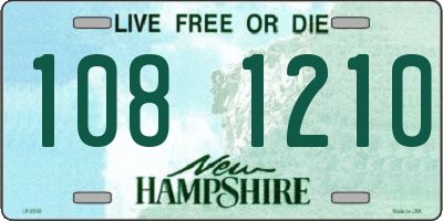 NH license plate 1081210