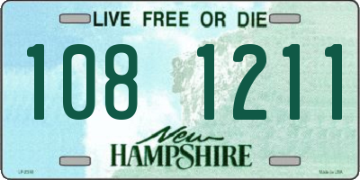 NH license plate 1081211