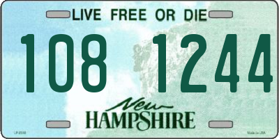 NH license plate 1081244