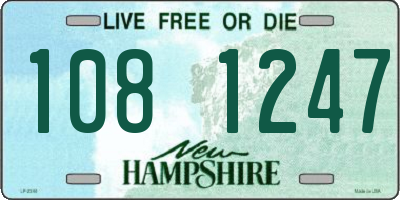 NH license plate 1081247
