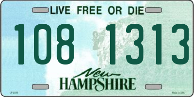 NH license plate 1081313
