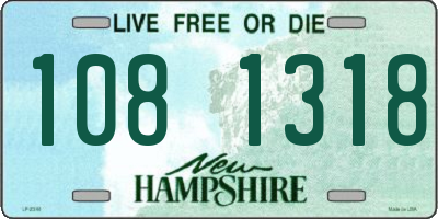 NH license plate 1081318