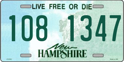 NH license plate 1081347