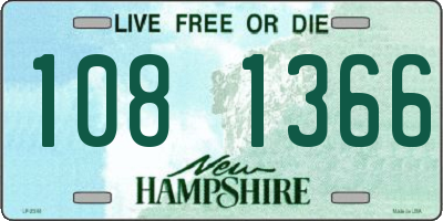NH license plate 1081366