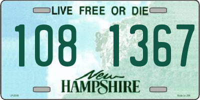NH license plate 1081367