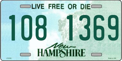 NH license plate 1081369