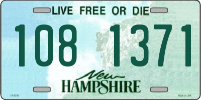 NH license plate 1081371