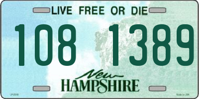NH license plate 1081389