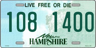 NH license plate 1081400