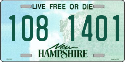 NH license plate 1081401