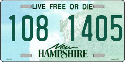 NH license plate 1081405