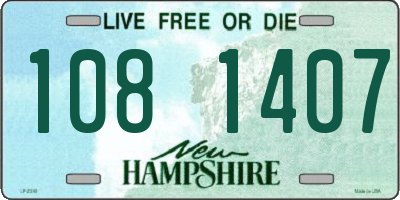 NH license plate 1081407
