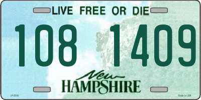NH license plate 1081409