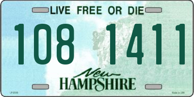 NH license plate 1081411