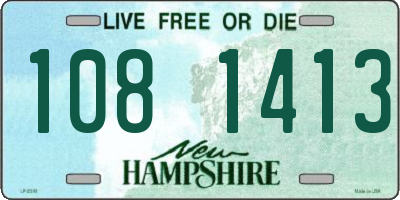 NH license plate 1081413