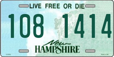 NH license plate 1081414