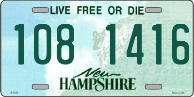 NH license plate 1081416
