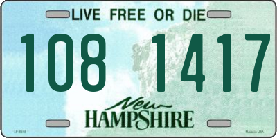NH license plate 1081417
