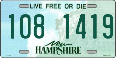 NH license plate 1081419