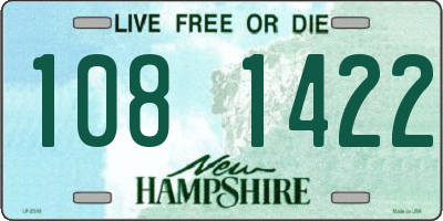 NH license plate 1081422