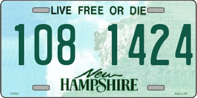 NH license plate 1081424
