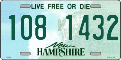 NH license plate 1081432