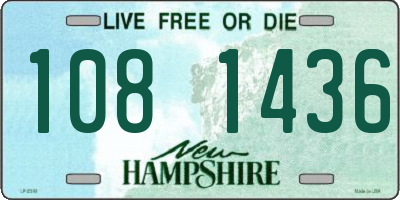 NH license plate 1081436
