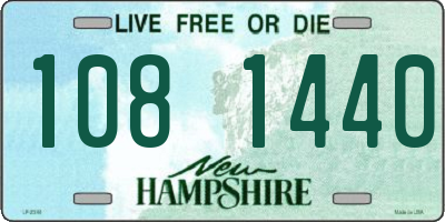 NH license plate 1081440