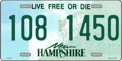 NH license plate 1081450