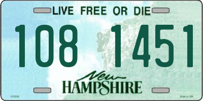 NH license plate 1081451