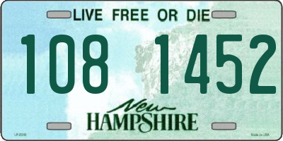 NH license plate 1081452