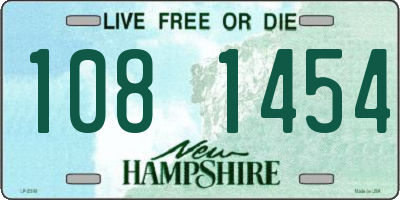 NH license plate 1081454