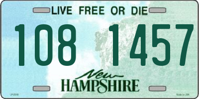 NH license plate 1081457