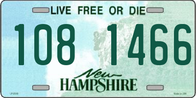 NH license plate 1081466